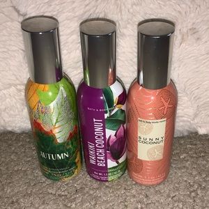 3 Bath and body works room sprays